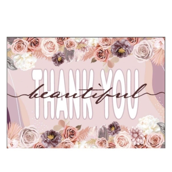 Other - Boho Floral 4x6 Thank You Cards (50)